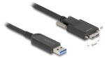 Delock Aktív optikai kábel USB 10 Gbps-A apa > USB 10 Gbps Micro-B Típusú dugó csavarokkal ellátott 10 m (83213) - dellaprint