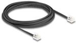 Delock Telefon kábel RJ11 apa - RJ11 apa fekete 3 m (90619)