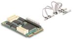 Delock Mini PCIe I/O PCIe teljes méretű 4 x soros RS-232, 1 x párhuzamos (95279) - dellaprint