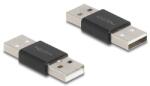 Delock A-típusú USB 2.0 fém adapter apa - apa (65108)
