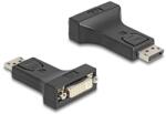 Delock Adapter DisplayPort 1.1-dugós csatlakozó DVI-csatlakozóhüvely passzív fekete (66615) - dellaprint