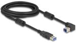 Delock USB 5 Gbps kábel A-típusú apa - B-típusú apa 90 felfelé néző csatlakozóapaval 3 m (81106)
