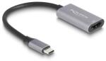 Delock Adapter USB Type-C apa - HDMI anya (DP Alt Mód) 4K 60 Hz HDR és HDCP kiegészítéssel (60020)