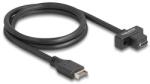 Delock USB 10 Gbps kábel E-típusú A kulcsos 20 tűs apa csatlakozó - USB Type-C anya rögzíthető csatlakozó, kábelhossz 70 cm (85776) - dellaprint
