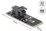 Delock Adapter, M. 2 aljzat M nyílással > SFF-8643 NVMe 2260 (61070) - dellaprint