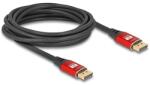 Delock DisplayPort kábel 8K 60 Hz 5 m piros fém (80607) - dellaprint