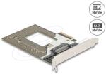 Delock PCI Express 4.0 x4 kártya - 1 x NVMe M. 2 kulcs M 110 mm vagy U. 2 csatlakozó (90854)