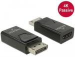 Delock Adapter Displayport 1.2-dugós csatlakozó > HDMI-csatlakozóhüvely 4K passzív fekete (66234)