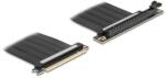 Delock Riser kártya PCI Express 4.0 x16 apa x16 foglalatba 90 -os szögben, 30 cm-es kábellel (81509) - dellaprint
