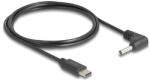 Delock USB Type-C tápkábel - DC 3, 5 x 1, 35 mm méretű apa hajlított 1, 5 m (85393)