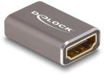 Delock HDMI adapter anya - anya 8K 60 Hz szürke fém (60078)