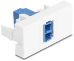 Delock Easy 45 Modul LC Duplex anya LC Duplex anya fehér/kék (90847) - dellaprint