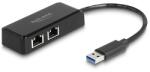Delock A-típusú USB adapter 2 x Gigabit LAN (64194)