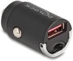 Delock Mini autós töltő A-típusú USB 18 W-tal (64277)