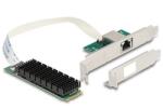 Delock Átalakító, M. 2 aljzat B+M nyílással 1 x RJ45 10 Gigabit LAN (95274)
