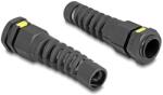 Delock M20 kábel tömlőszelence IP68 ventillációval és feszültségmentesítéssel, valamint IP68 por és vízhatlan fekete 2 db. (60626)