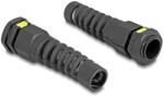 Delock M16 kábel tömlőszelence IP68 ventillációval és feszültségmentesítéssel, valamint IP67 por és vízhatlan fekete 2 db. (60625)