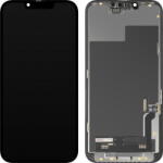 MP Piese si componente Display cu Touchscreen MP compatibil cu Apple iPhone 13, cu Rama, Versiune Soft OLED IC Movable FHD, Negru (dis/mp/ai13/cu/ve/ne) - pcone