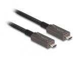 Delock Aktív optikai USB-C Video + adat + PD kábel 15 m (84179) - dellaprint
