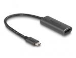 Delock USB Type-C adapter HDMI (DP Alt Mode) 8K-hez HDR funkcióval alumínium (64229) - dellaprint