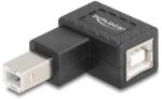 Delock USB 2.0 adapter B-típusú USB apa B-típusú USB anya 90 -ban jobbra hajlított (67206) - dellaprint