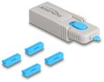 Delock DisplayPort port blokkoló szett DisplayPort anya portokhoz 4 db. + lezáró eszköz (20927)
