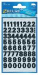 AVERY Etikett AVERY 3781 időjárásálló öntapadós számok fekete 2 íves (3781) - nyomtassingyen