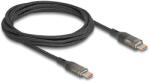 Delock USB 2.0 Adat- és gyorstöltő kábel Type-C apa - apa PD 3.0 100 W átlátszó tápjelzéssel 2 m (85409)