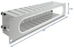 Delock 19 kábel rendező panel nyitási és sarok védelemmel 2U szürke (67280) - dellaprint