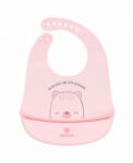  Kikkaboo előke szilikon Bear with Me pink - babycenter-online
