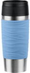 emsa TRAVEL MUG Waves thermal mug (light blue/stainless steel, 0.36 liters) (N2021300)