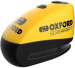 Oxford Blocator frână disc Oxford Screamer 7 cu alarmă integrată, galben-negru (AIM005-215)