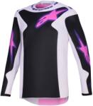 Alpinestars Tricou motocross Alpinestars Fluid Grid negru-gri deschis-violet (AIM170-0355)