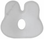 KikkaBoo párna - laposfejűség elleni memóriahabos ergonomikus Airknit nyuszi szürke - babamarket