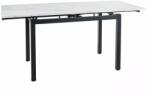 SIGNAL MEBLE Étkezőasztal GD017 | fekete/fehér márvány hatás (GD017BC110)