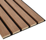 Decowall Lamella falpanel - fa hatású lécek filc hátlapon (260 cm x 30 cm) - bronz tölgy lamella (1413071P)