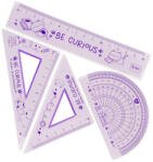  Legami vonalzókészlet, 4 részes, műanyag, hajlítható, cicás (RS0002)