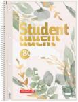  106792723 Baier Brunnen spirálfüzet, A4, vonalas, 90g/m2, 80lap, Bloom Gold, Premium Student (106792723)
