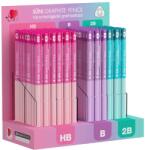 ICO Grafitceruza háromszögletű LIGHT PASTEL (rózsaszín, lila, mentazöld) HB, B, 2B EDP184 (9130047004)