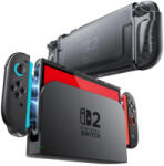 Supcase Nintendo Switch 2 Tok - Supcase Crystal Case - Átlátszó-Fekete (843439157392)