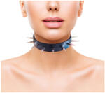 Rouge - valódi bőr, szegecses nyakörv (fekete) (5060404812505)