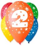 Godan Színes számos lufi 5 darabos - 2 (GS110/2) - ejatekok