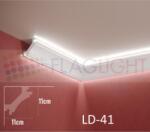  Ld-41 Декоративен профил за скрито led осветление ► 2метра (ld41)