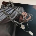 HARAHU Colier JA-38329 - Argintiu KP38329
