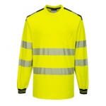 Portwest T185 PW3 Jól láthtósági hosszú ujjú póló sárga-fekete (T185YBR5XL)