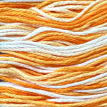  Ispe osztott hímzőfonal 8m színátmenetes 021 - Napsárga
