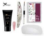  Polygel készlet NUDE COVER géllel, kiegészítőkkel és UV lámpával