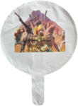 Personalizabil Balon rotund alb personalizabil Fortnite 24 cm