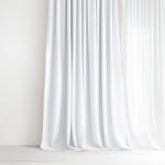 Goldea dekoratív drapéria luca - fehér 240x150 cm