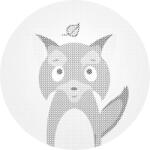  PontPöttyöző - Rókaklub Méret: 50x50cm, Keretezés: Keret nélkül (csak a vászon), Szín: Fekete